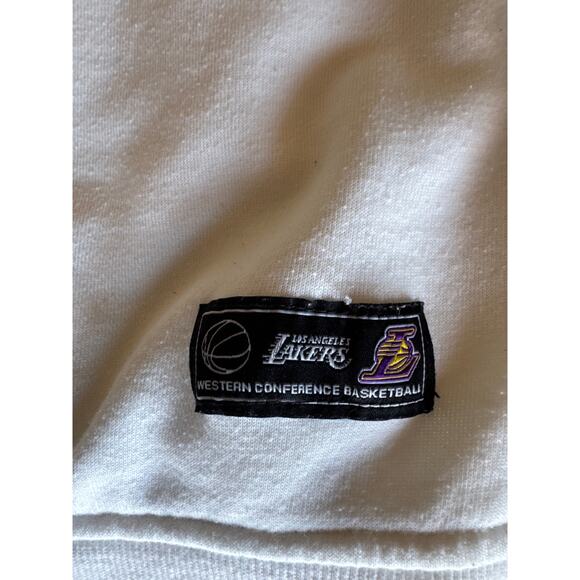 NBA Los Angeles Lakers Baggy Large White Crewneck Sweatshirt - Picture 4 of 8